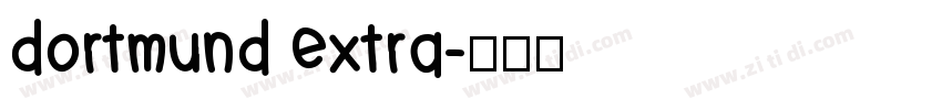 dortmund extra字体转换